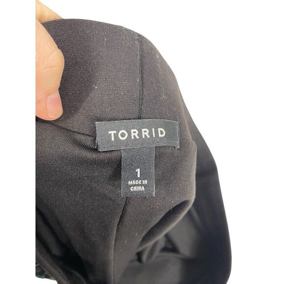 Torrid Skirt Size 1 1X Green Sequin on Black Glam Y2K Sparkle Mermaid Concert - Picture 7 of 9